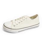 Zapatillas de lona bajas (Color: Blanco, Talla - 39)